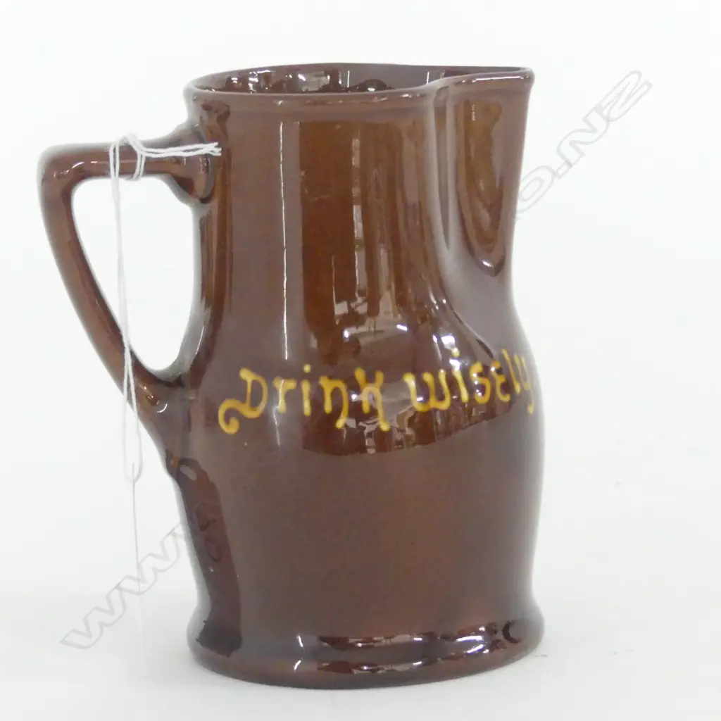 DOULTON KINGSWARE WATER JUG "DRINK WISELY" H.115mm Image 1++