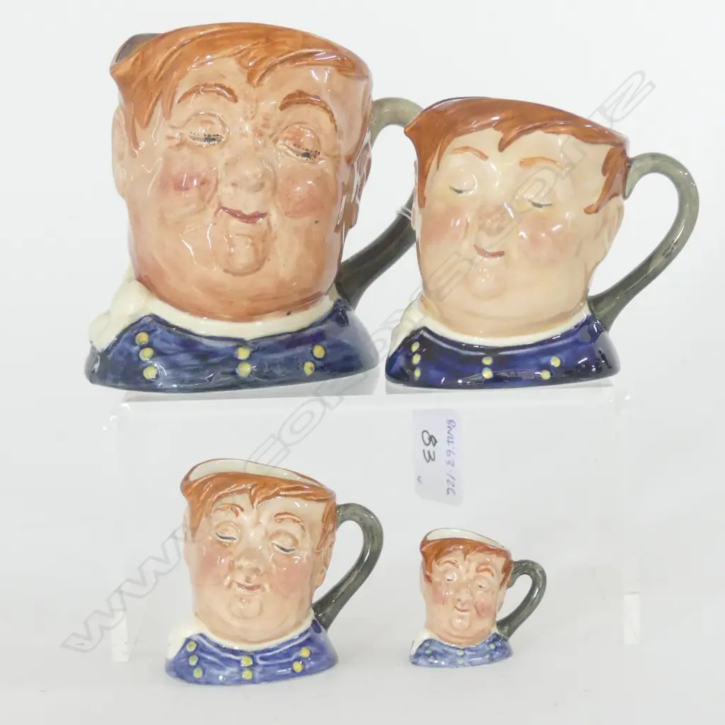 4 DOULTON FAT BOY CHARACTER JUGS TINY, MINI, SMALL, MEDIUM Image 1++