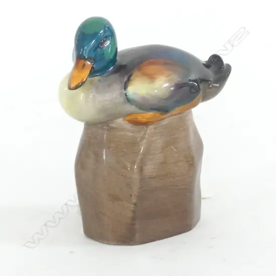 DOULTON RESTING DRAKE ON ROCK (TINY FLAKE CHIP UNDER BEAK) H.80mm