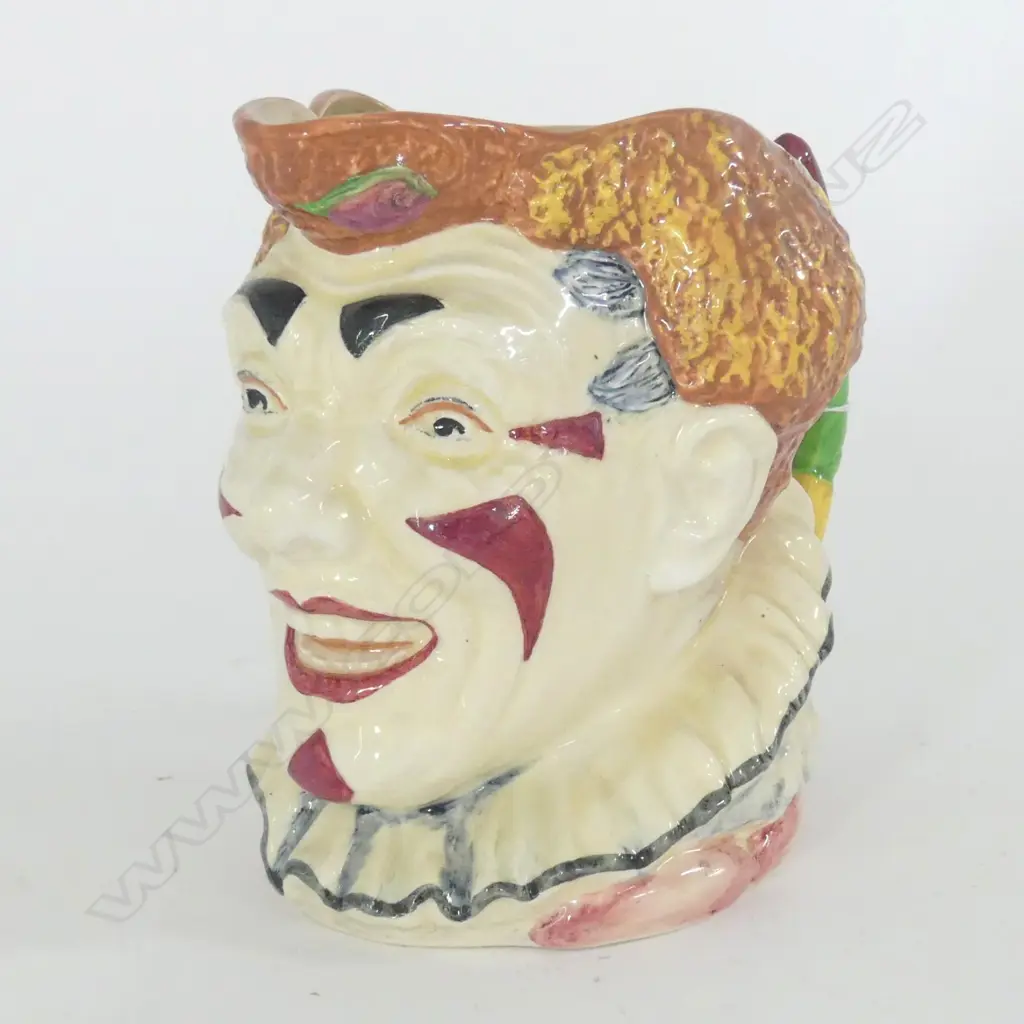 DOULTON RED HAIR CLOWN CHARACTER JUG - LARGE - Reg.54 (DN5610) H.160mm Image 1++
