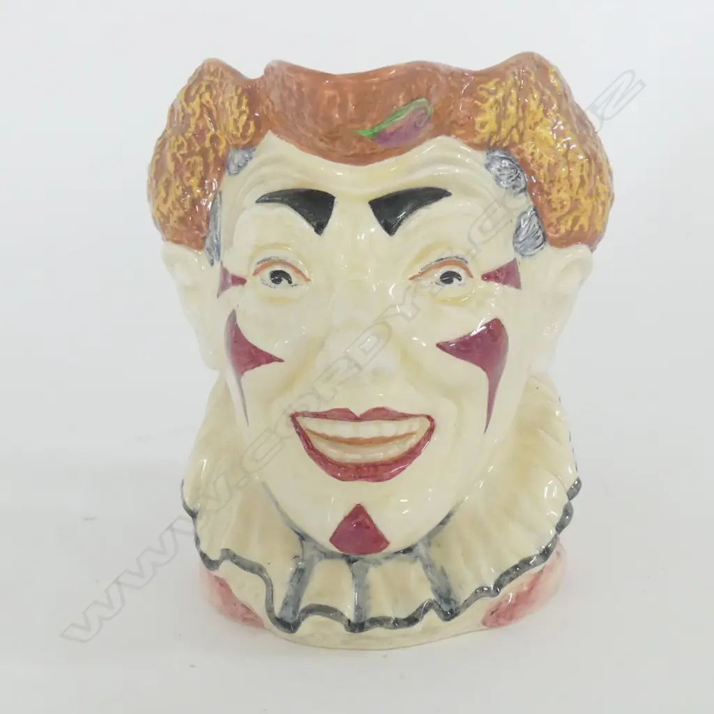 DOULTON RED HAIR CLOWN CHARACTER JUG - LARGE - Reg.54 (DN5610) H.160mm Image 1++