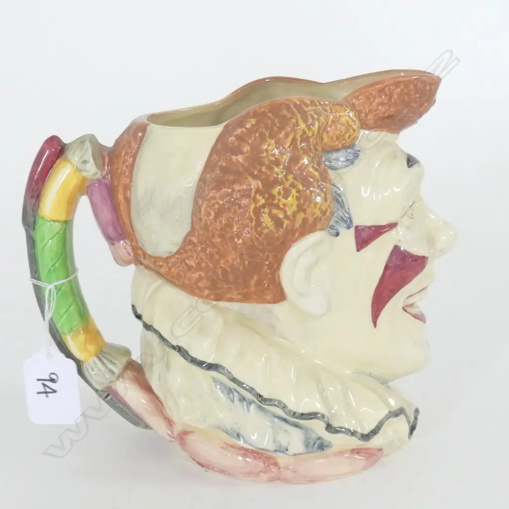 DOULTON RED HAIR CLOWN CHARACTER JUG - LARGE - Reg.54 (DN5610) H.160mm Image 1++