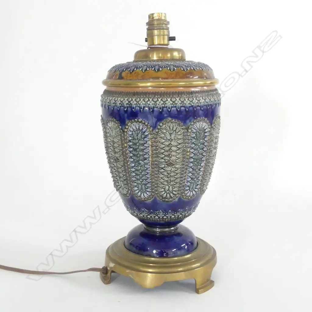DOULTON LAMBETH ART POTTERY LAMP BASE LAMP BASE (RESTORATION TO BASE) H.370mm Image 1++