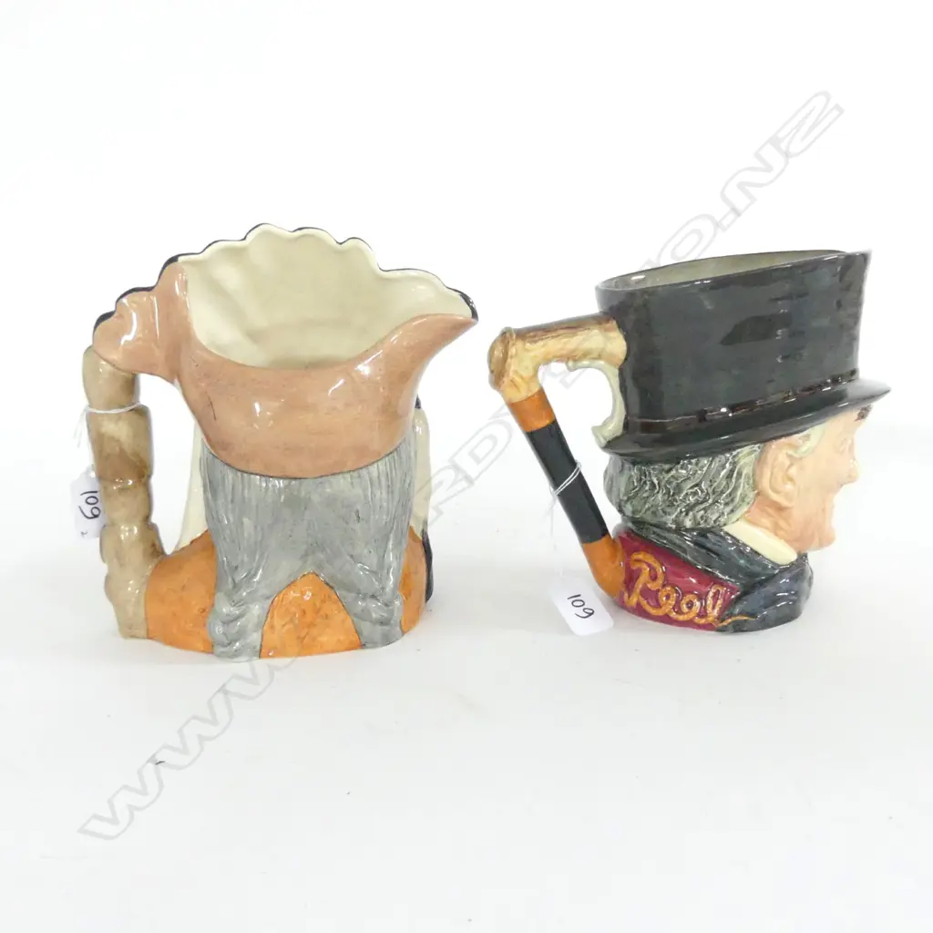 2 DOULTON LARGE CHARACTER JUGS; JOHN PEEL & NORTH AMERICAN INDIAN  Image 1++