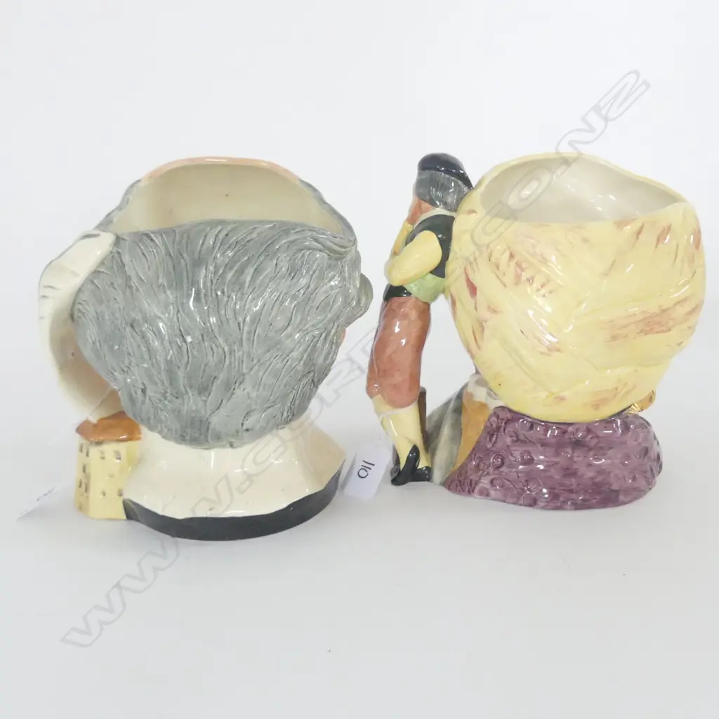 2 DOULTON LARGE CHARACTER JUGS; WILLIAM SHAKESPEARE & OTHELLO Image 1++