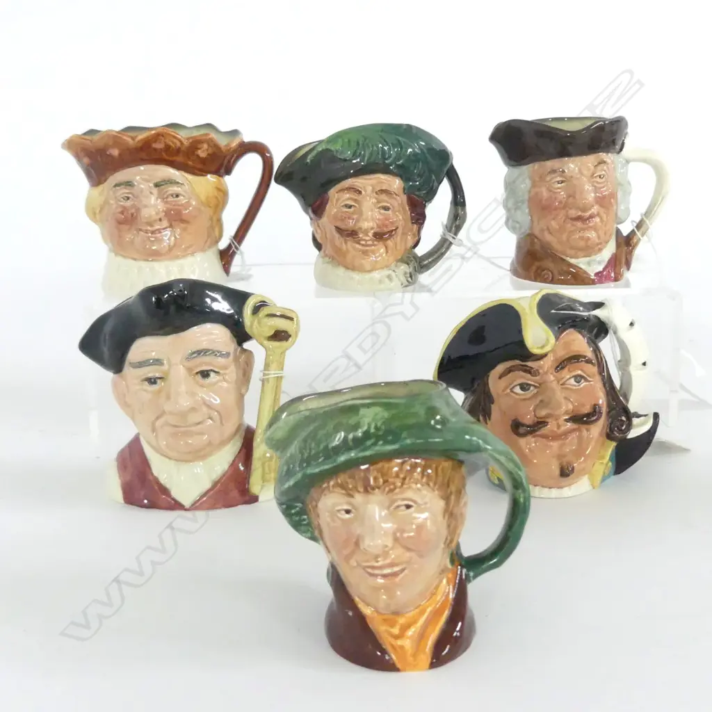 6 DOULTON CHARACTER JUGS  Image 1++