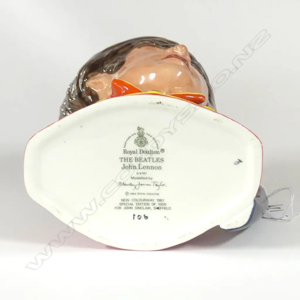 DOULTON MED. CHARACTER JUG - JOHN LENNON D6792 BY S.J.TAYLOR LTD ED 106/1000 Image 1++