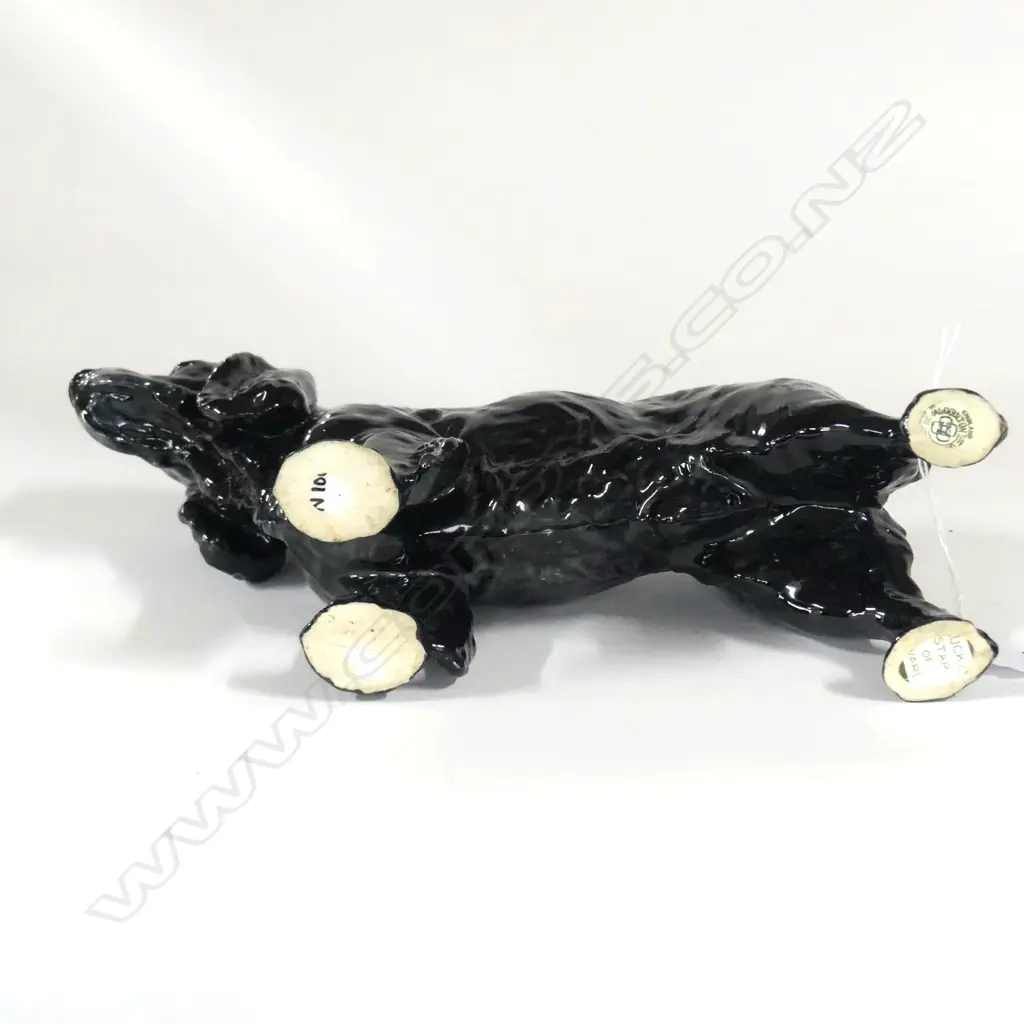 DOULTON COCKER SPANIEL, BLACK AND GREY, L.225mm Image 1++