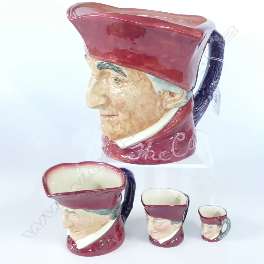 FOUR GRADUATED DOULTON CHARACTER JUGS - THE CARDINAL Image 1++