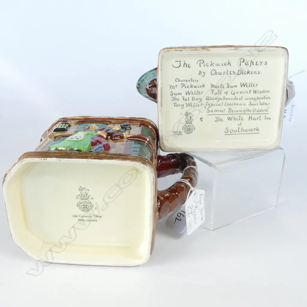 TWO DOULTON JUGS "PICKWICK PAPERS" & "OLD CURIOSITY SHOP" Image 1++