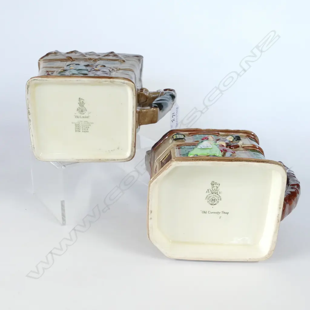 TWO DOULTON JUGS 'OLD LONDON' AND 'OLD CURIOSITY SHOP' Image 1++