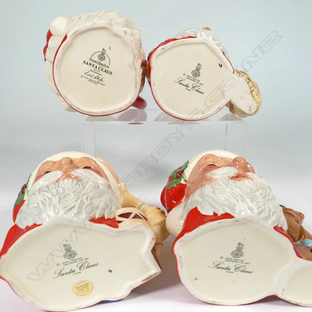 FOUR LARGE DOULTON CHARACTER JUGS OF SANTA CLAUS H.185mm Image 1++