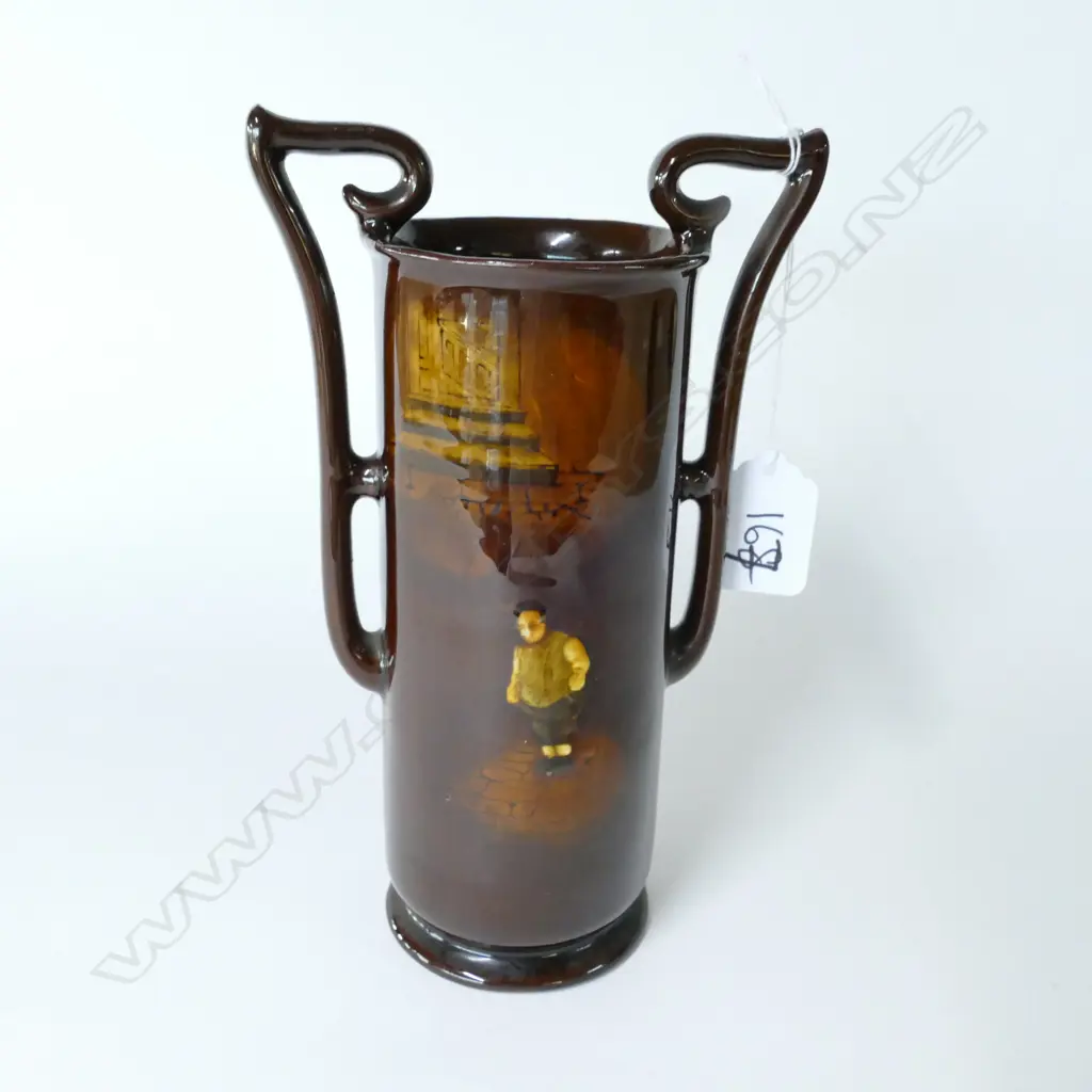 DOULTON KINGSWARE 2-HANDLED VASE - MR. PICKWICK H.195mm Image 1++