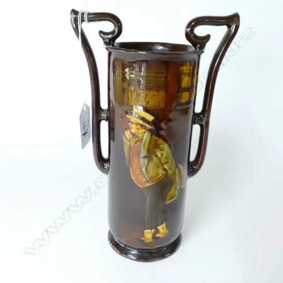 DOULTON KINGSWARE 2-HANDLED VASE - MR. PICKWICK H.195mm