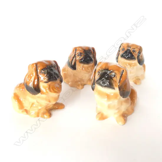 4 DOULTON PEKINGESE DOGS