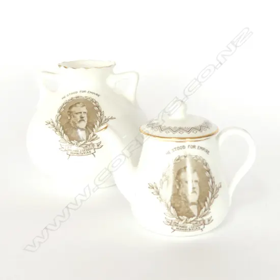 2 SMALL DOULTON R.J. SEDDON REQUIEM ITEMS (1 WITH CHIP)