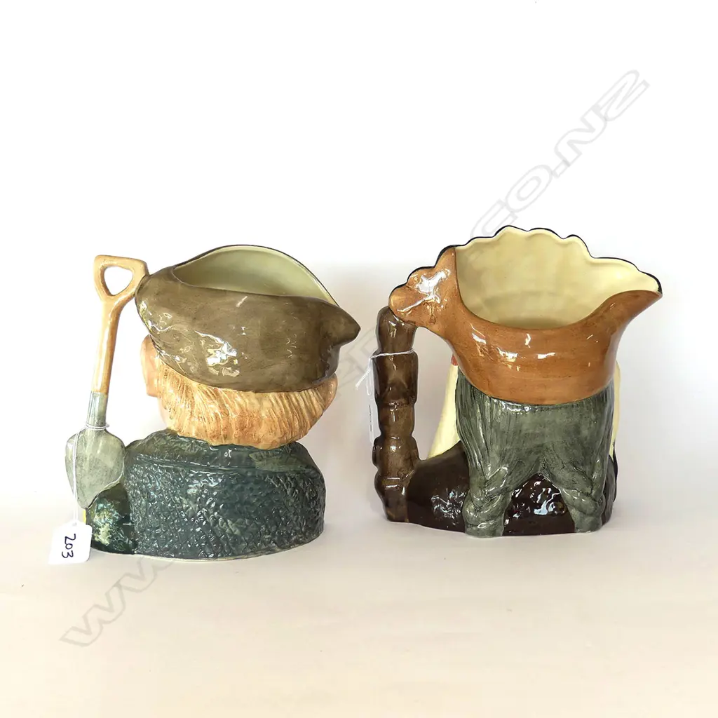 2 DOULTON LARGE CHARACTER JUGS; NORTH AMERICAN INDIAN & THE GARDENER  Image 1++