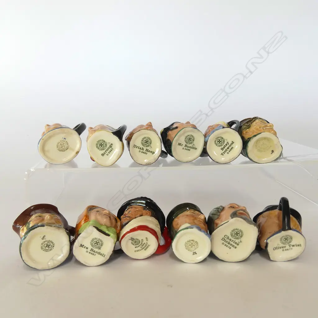 12 TINY DOULTON CHARACTER JUGS; FOUR OLD AND EIGHT NEWER Image 1++
