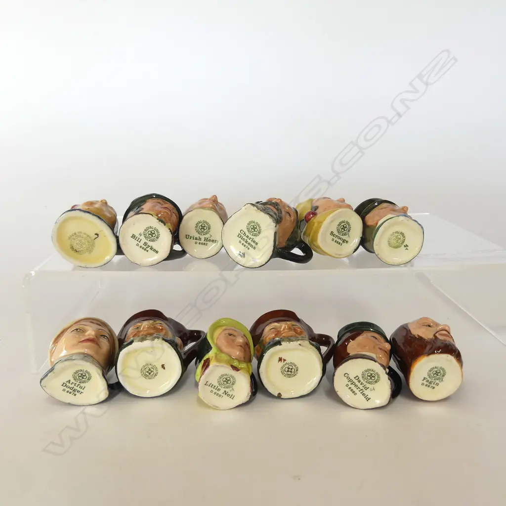 12 TINY DOULTON CHARACTER JUGS; FOUR OLD AND EIGHT NEWER Image 1++