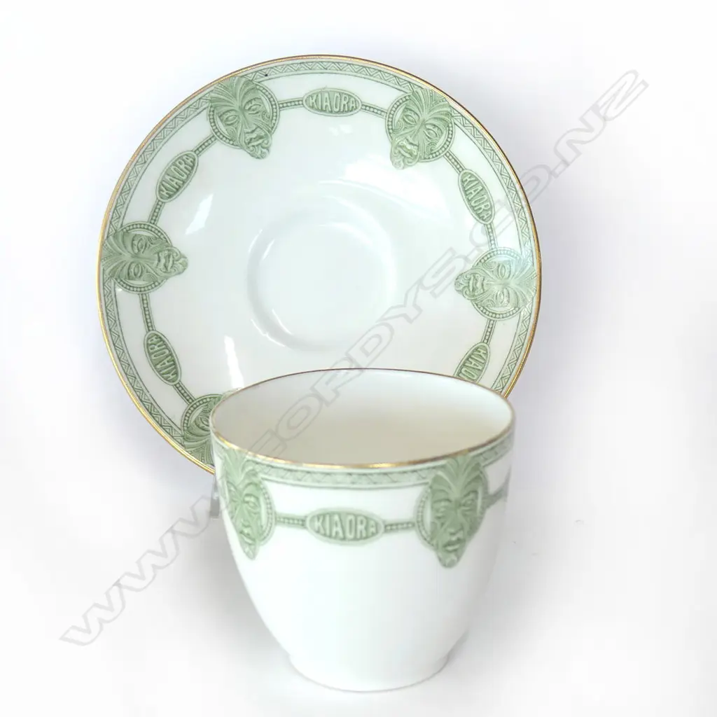 SMALL DOULTON MAORI ART CUP & SAUCER  Image 1++