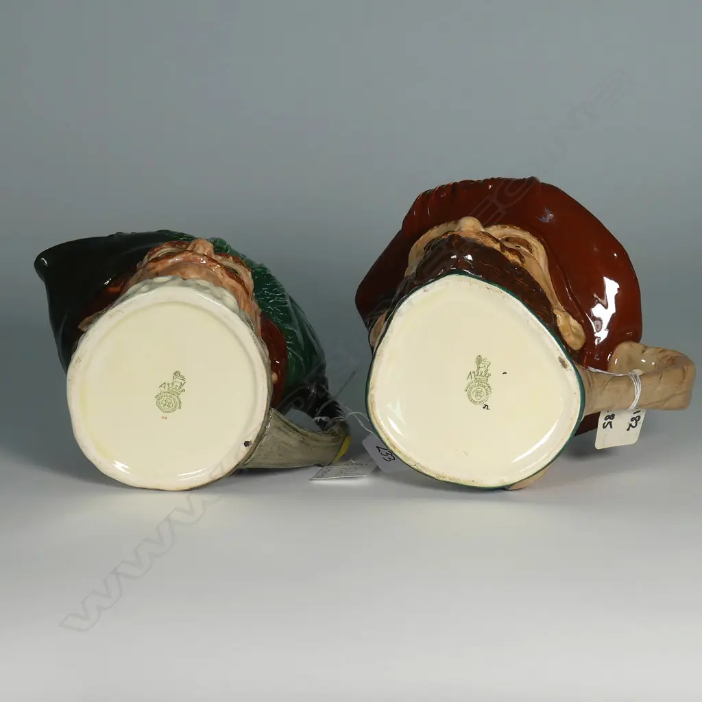 2 LARGE DOULTON CHARACTER JUGS; CAVALIER & DRAKE Image 1++