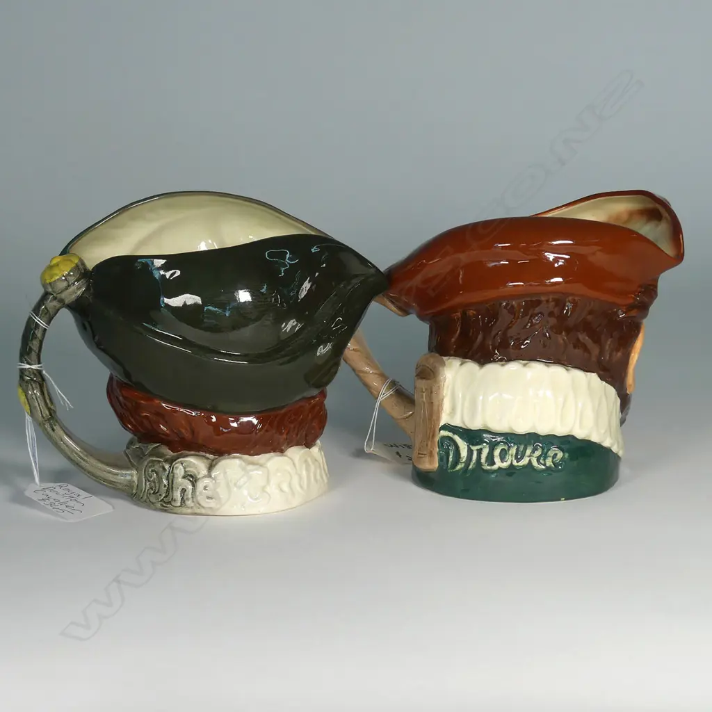 2 LARGE DOULTON CHARACTER JUGS; CAVALIER & DRAKE Image 1++