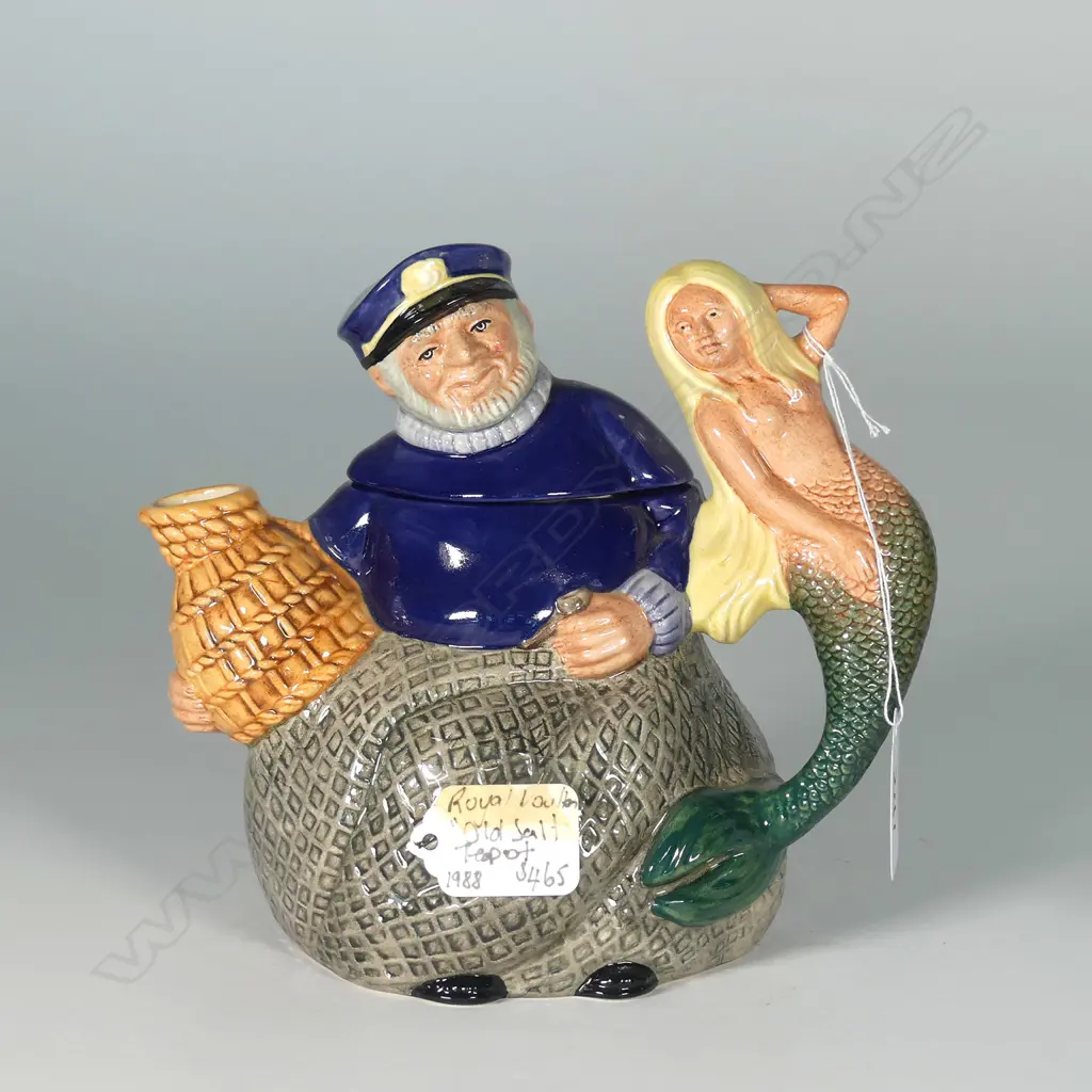 DOULTON TEAPOT: OLD SALT c1988 C.C. Image 1++