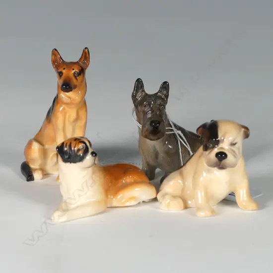 4 ASST. MINI DOULTON DOGS