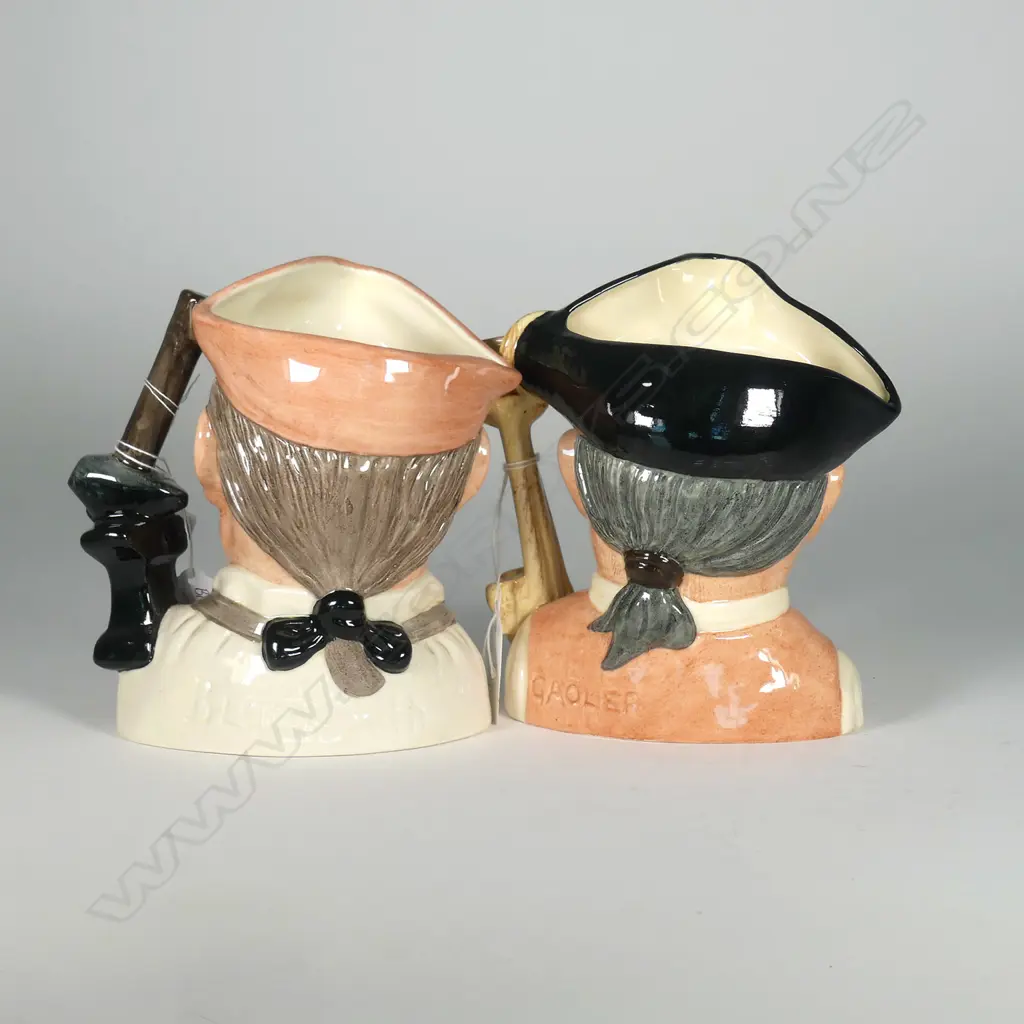 2 LARGE DOULTON CHARACTER JUGS; BLACKSMITH AND GOALER Image 1++
