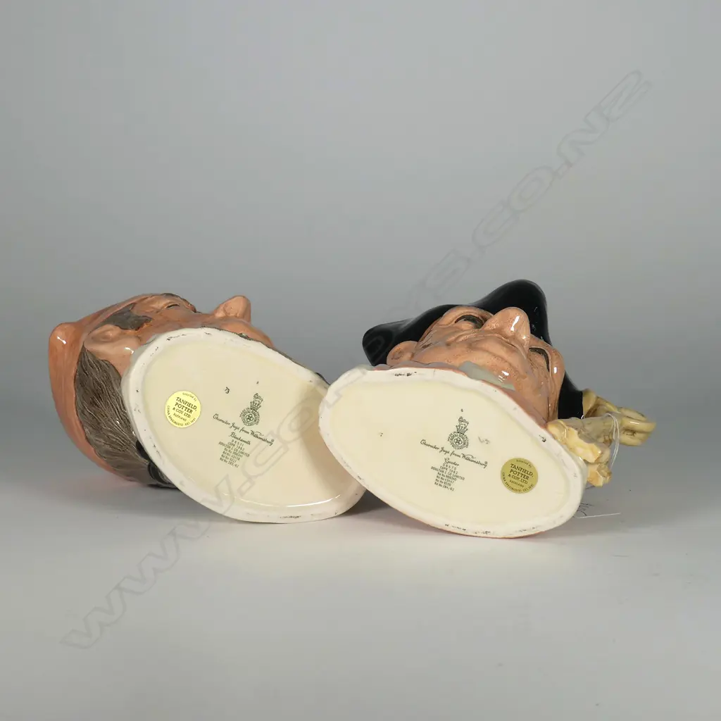2 LARGE DOULTON CHARACTER JUGS; BLACKSMITH AND GOALER Image 1++