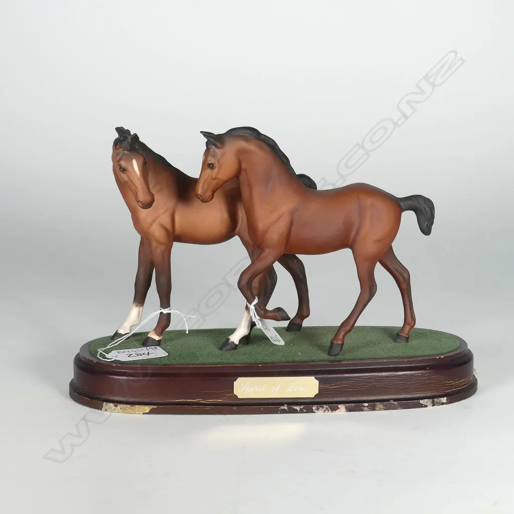 ROYAL DOULTON 'SPIRIT OF LOVE' 2 HORSES FIGURINE Image 1++