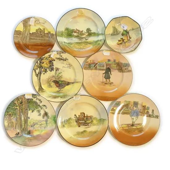 8 DOULTON SERIES WARE PLATES AND DISHES