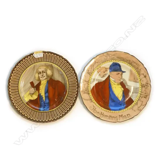 2 DOULTON RACK PLATEs: THE HUNTING MAN & THE SQUIRE D.265mm