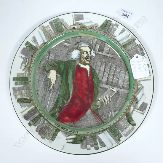 DOULTON RACK PLATE: THE BOOKWORM D.265mm