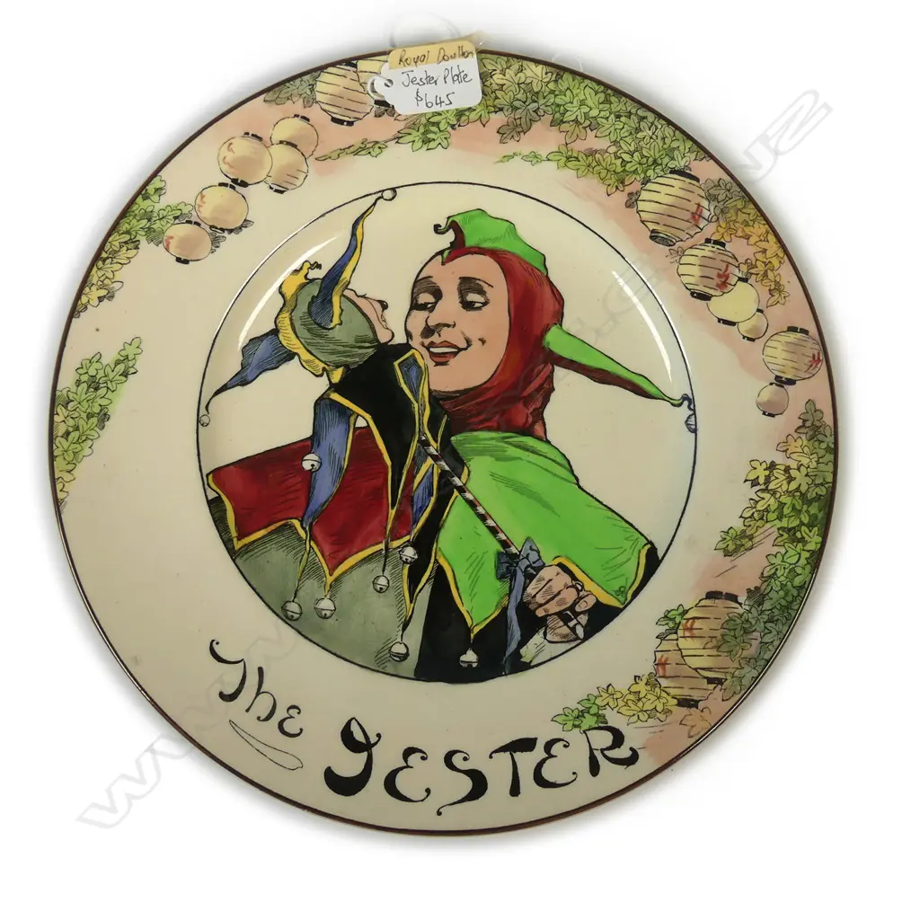 DOULTON RACK PLATE: THE JESTER  D.265mm Image 1++