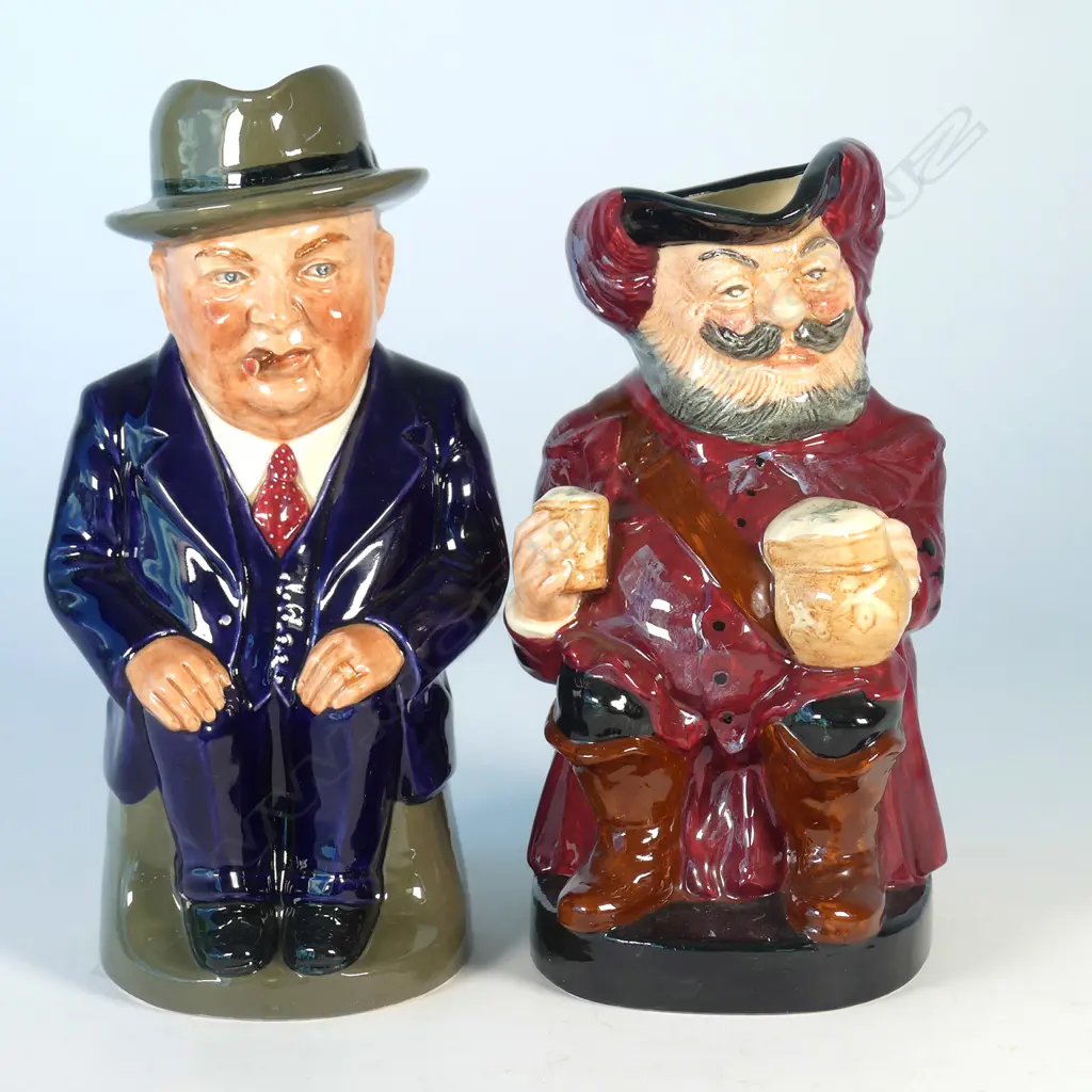 2 DOULTON TOBY JUGS: SIR JOHN FALSTAFF & CLIFF CORNELL Image 1++
