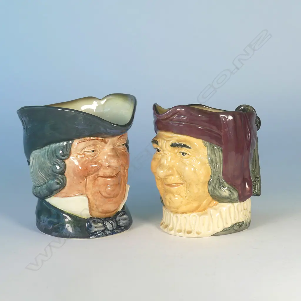 2 LARGE DOULTON CHARACTER JUGS; PARSON BROWN & SIMON CELLARER Image 1++