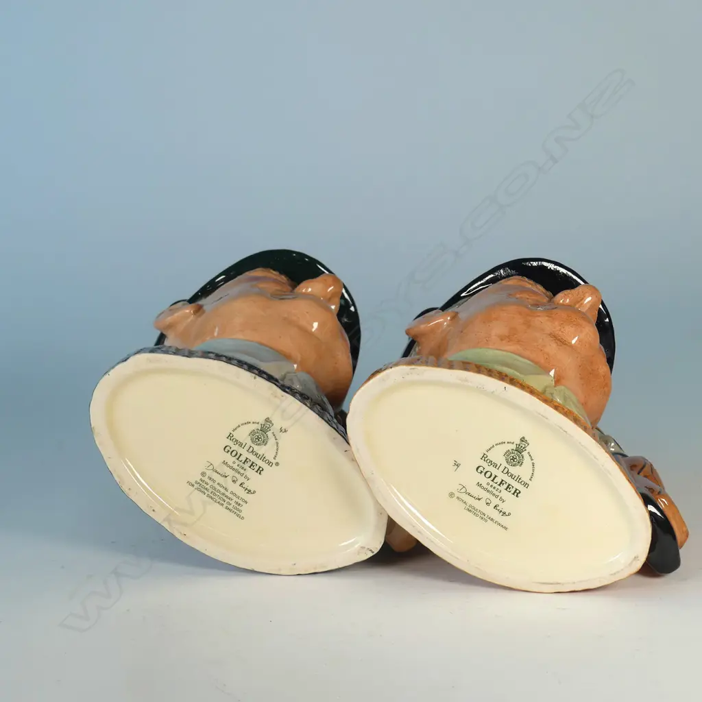2LARGE DOULTON CHARACTER JUGS; GOLFERS Image 1++
