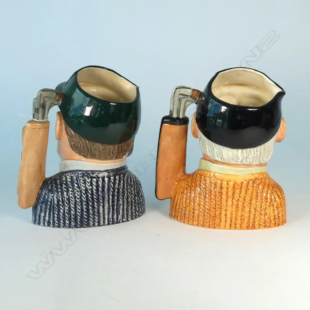 2LARGE DOULTON CHARACTER JUGS; GOLFERS Image 1++