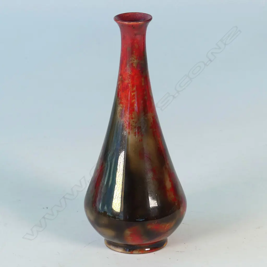 DOULTON FLAMBE SPECIMAN VASE SIGNED NOKE H.160mm Image 1++