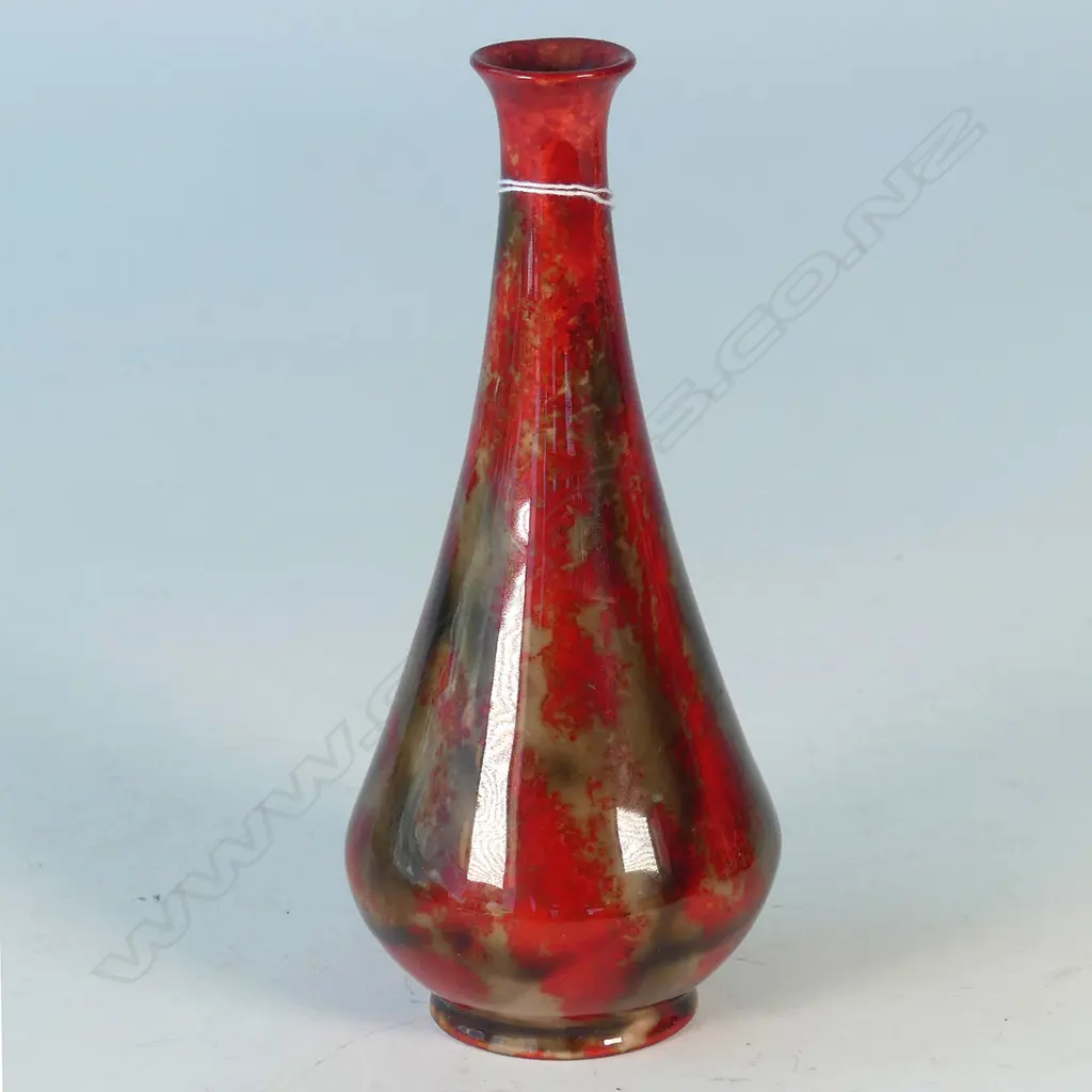 DOULTON FLAMBE SPECIMAN VASE SIGNED NOKE H.160mm Image 1++