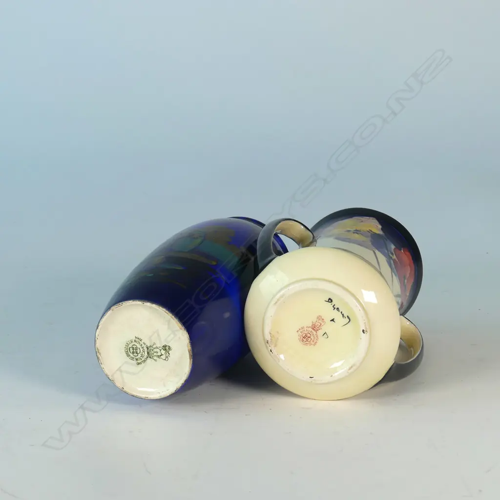 2 DOULTON VASES:  PANSY & ARAB POTTER TALLEST H140mm Image 1++