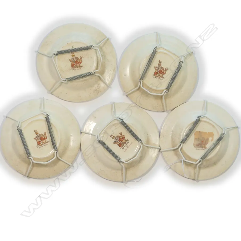 5 DOULTON MINI PLATES - BUNNYKINS Image 1++