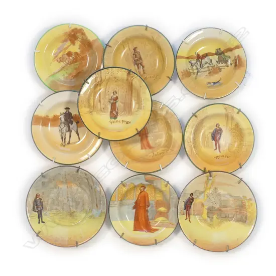 10 DOULTON MINI PLATES - VARIOUS SERIES WARE