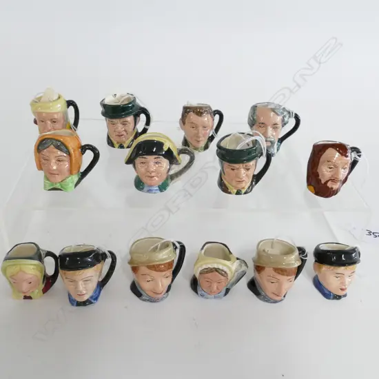 14 DOULTON TINY CHARACTER JUGS: NEWER MARKS