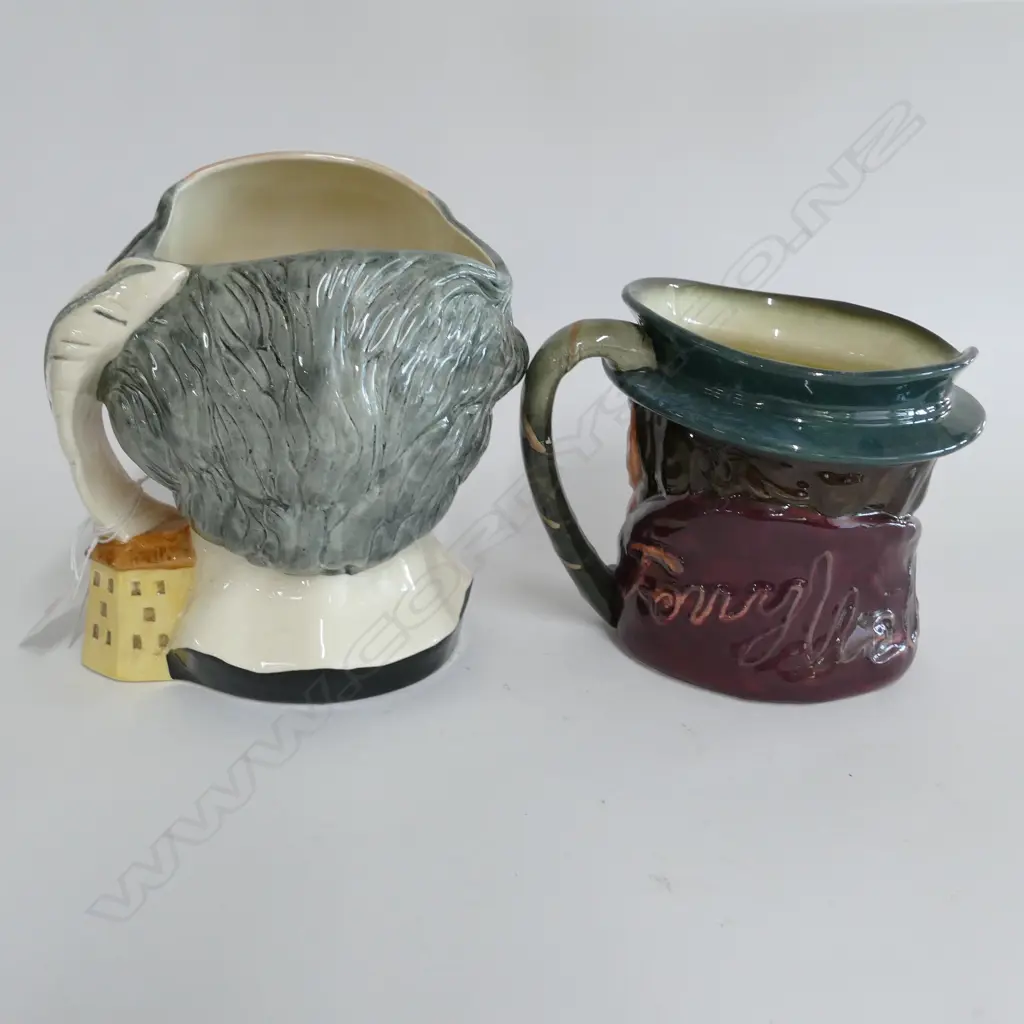2 DOULTON LARGE CHARACTER JUGS - SHAKESPEARE & TONY WELLER Image 1++