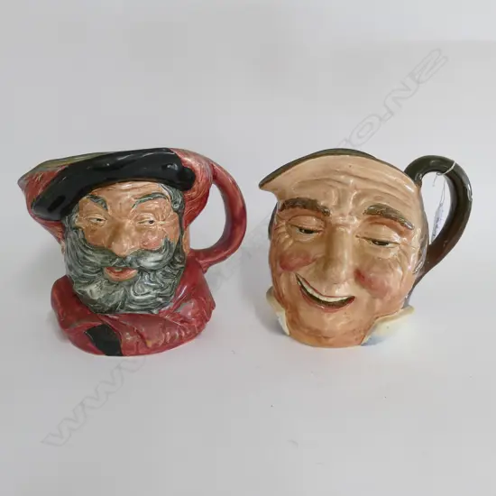 2 DOULTON LARGE CHARACTER JUGS - FARMER JOHN & FALSTAFF