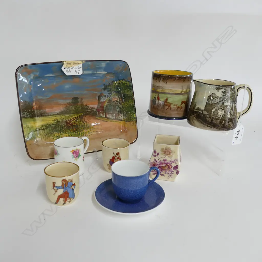 DOULTON SERIES WARE TRAY, JUG,BEAKER & MISC. ITEMS Image 1++