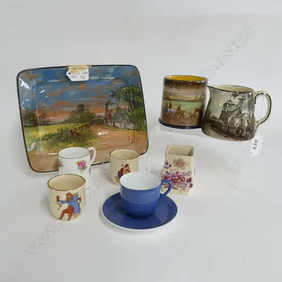 DOULTON SERIES WARE TRAY, JUG,BEAKER & MISC. ITEMS