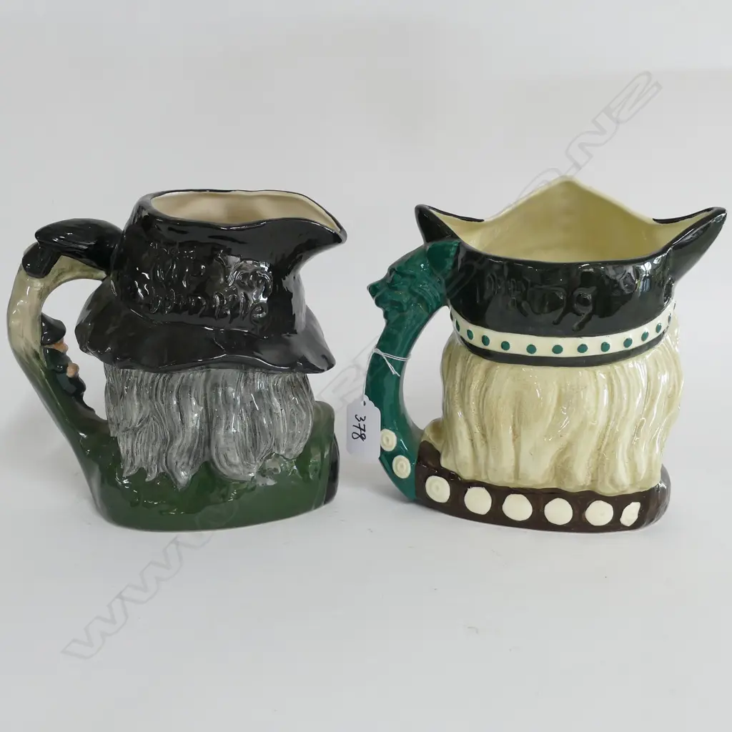 2 LARGE DOULTON CHARACTER JUGS: RIP VAN WINKLE & VIKING Image 1++
